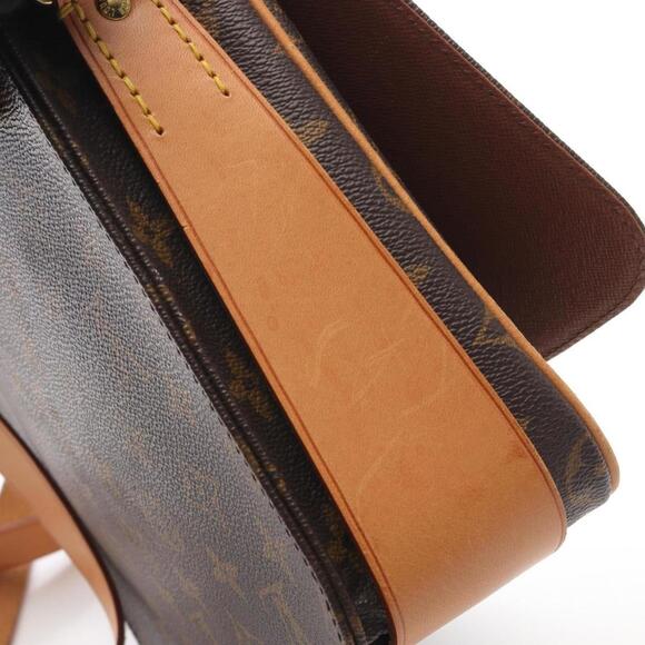 LOUIS VUITTON Brown Monogram Leather Shoulder Bag - Picture 9 of 11